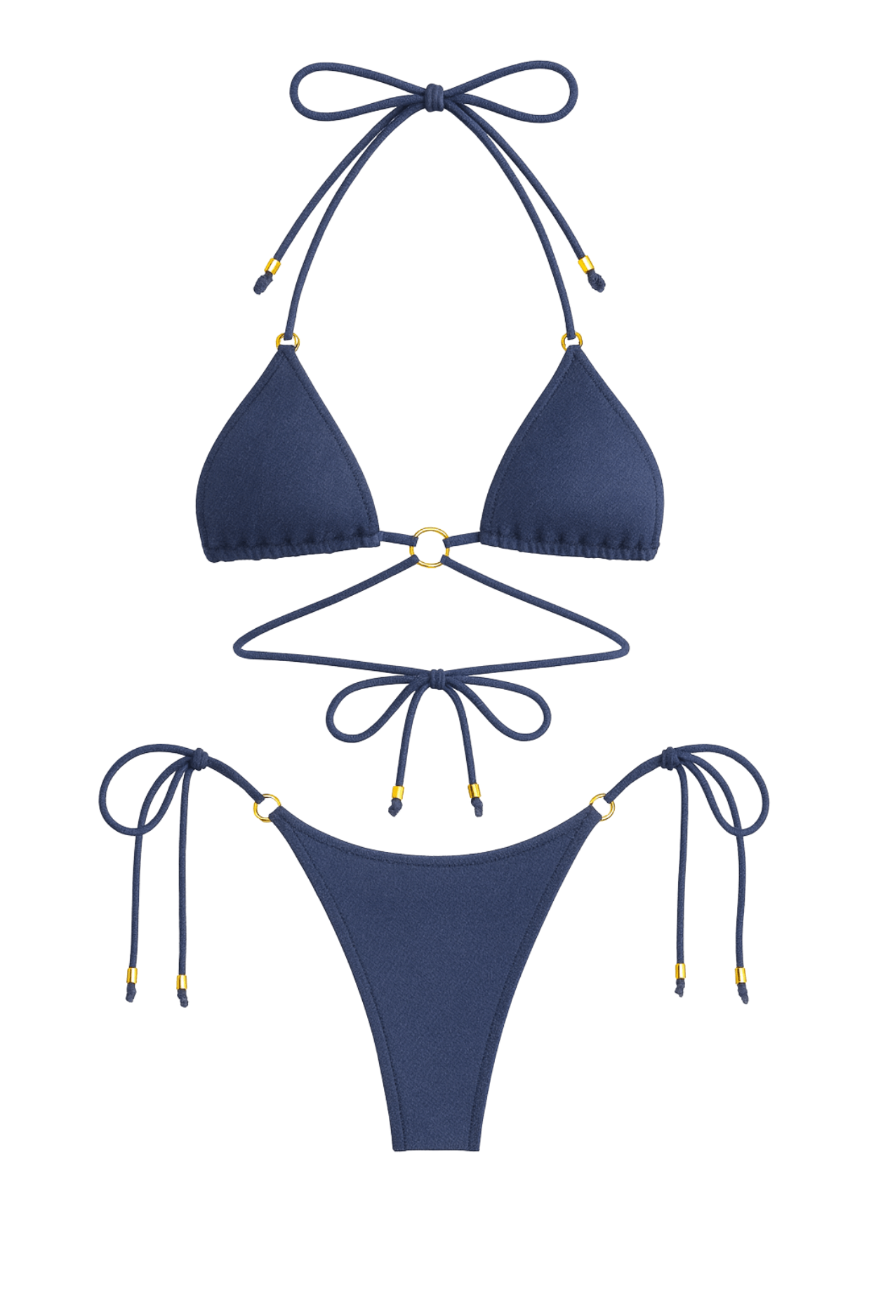 VIXEN WRAP TRIANGLE TOP – JEAN