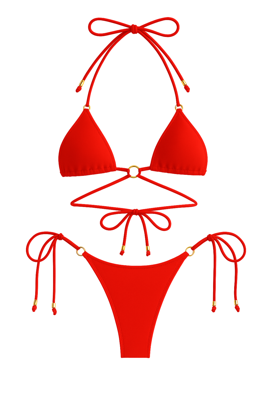 VIXEN SIDE TIE BIKINI BOTTOM – RED