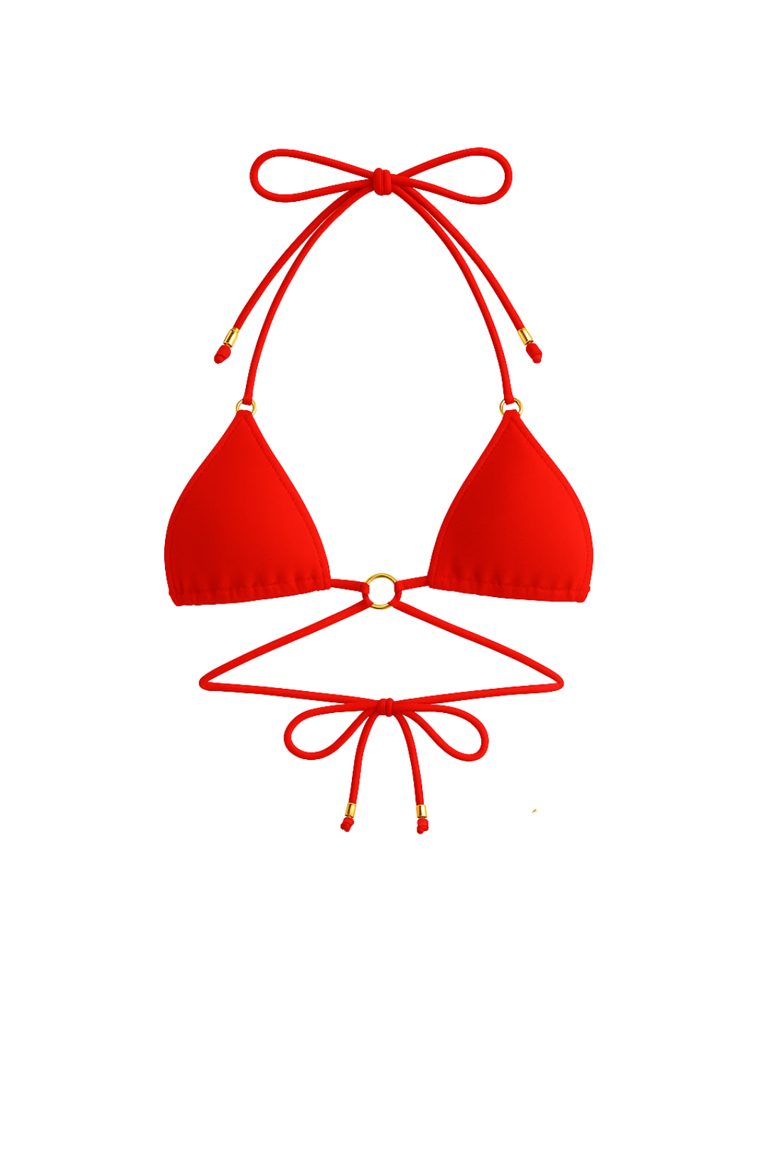 VIXEN WRAP TRIANGLE TOP – RED